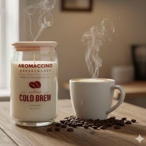 Cold Brew Coffee Candle- Brown